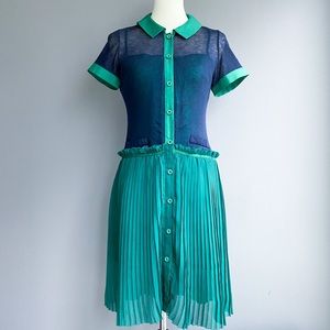 Lanvin • silk pleated dress